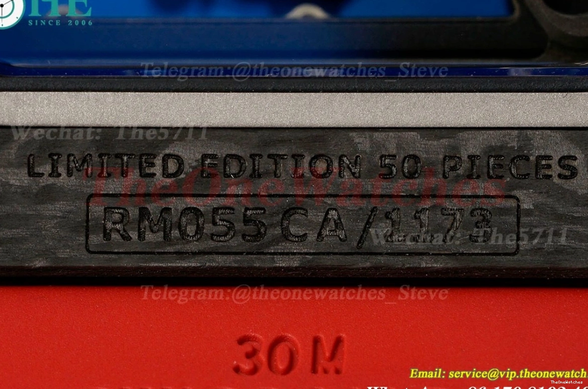 RM055 RU on NTPT Crown Red RMUL2 Clone Super ZF Red Strap Rubber 0406